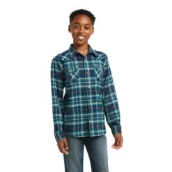 Boy's Ariat Hastings Retro Fit Snap Front Shirt #10038070