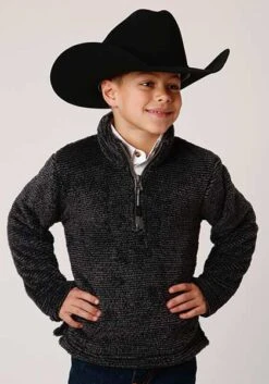 ONLINE SPECIAL Boy's Roper Fleece Pullover #03-397-0250-7122GY