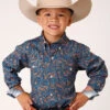 Boy's Roper Button Down Shirt #03-030-0325-4015