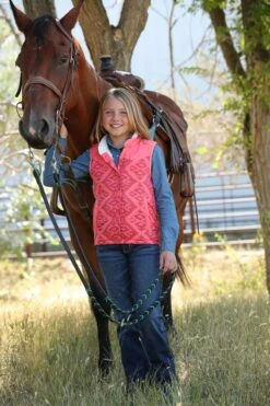 Cinch Girl's Cruel Girl Aztec Fleece Lined Vest #CWV8710001