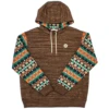 Children's Hooey Brown Aztec Hoodie #HH1192BR-Y