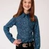 Girl's Roper Snap Front Shirt #03-080-0064-0770BU