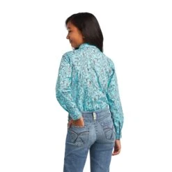 Girl's Ariat R.E.AL. Bucking Bronc Snap Front Shirt #10040631 -Little Cowboys 12666563cb6b637b2dbe95f4d99e4fba