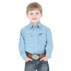Boy's Wrangler Snap Front Shirt #BW1251B