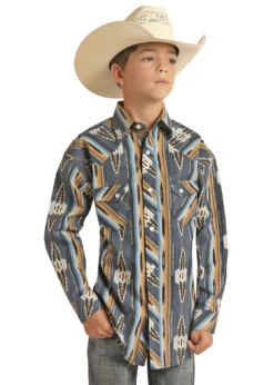 Boy's Rock & Roll Cowboy Snap Front Shirt #RRBSOSR0PS