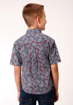Boy's Roper Button Down Shirt #30-031-0325-4012 -Little Cowboys 189fc7caadd37daacd3d6ca5587e58ba