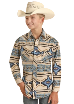 Boy's Rock & Roll Cowboy Snap Front Shirt #RRBSOSR0QZ