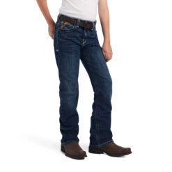 Little Cowboys 30 Boy's Ariat B4 Relaxed Hugo Bootcut Jean #10042201
