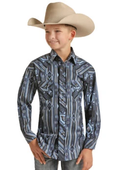 Boy's Rock & Roll Cowboy Snap Front Shirt #RRBSOSRZ1E