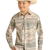 Boy's Rock & Roll Cowboy Snap Front Shirt #RRBSOSR0R7