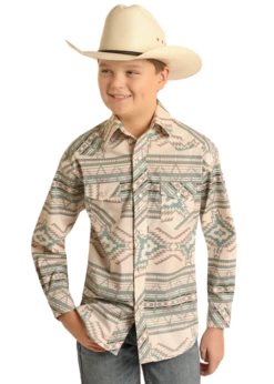 Boy's Rock & Roll Cowboy Snap Front Shirt #RRBSOSR0R7