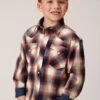 Boy's Roper Plaid Long Sleeve #03-030-0062-1008