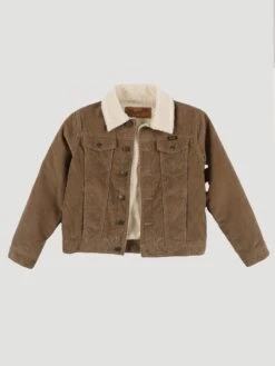 Boy's Wrangler Sherpa Lined Corduroy Jacket #112318261