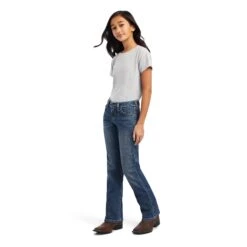 Girl's Ariat R.E.A.L. Raquel Boot Cut Jean #10041105 -Little Cowboys 32608dbc68a72b11e291def593810c2b