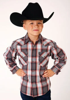 Boy's Roper Snap Front Shirt #03-030-0062-4031 -Little Cowboys 32e1c7f05d6d60dc0758a923760b7606