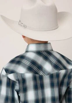Boy's Roper Plaid Snap Front Shirt #03-030-0278-1047 -Little Cowboys 369f8f3a4b8845ca54f604710e05c922