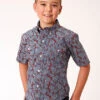 Boy's Roper Button Down Shirt #30-031-0325-4012