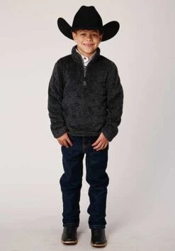 ONLINE SPECIAL Boy's Roper Fleece Pullover #03-397-0250-7122GY -Little Cowboys 41ccc42e945433ffa645fa9a9564b45c