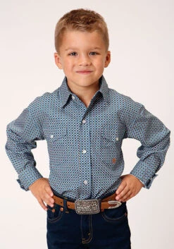 Boy's Roper Snap Front Shirt #03-030-0225-4013