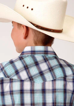 Boy's Roper Snap Front Shirt #01-030-0101-4029BU -Little Cowboys 49236cfde67b6402af1308739cced115