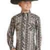 Boy's Rock & Roll Cowboy Snap Front Shirt #RRBSOSR08T