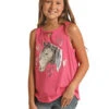 Girl's Rock & Roll Cowgirl Tank Top #RRGT20R194