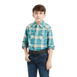 Boy's Ariat Handley Retro Fit Snap Front Shirt #10042318