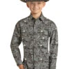 Boy's Rock & Roll Cowboy Snap Front Shirt #RRBSOSR08R