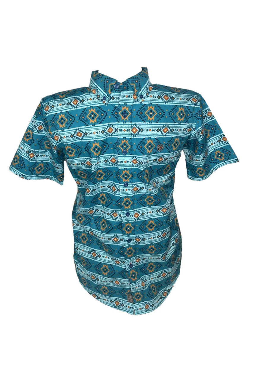 Boy's Ariat Konner Classic Button Down Shirt #10044025 1 Boy's Ariat Konner Classic Button Down Shirt #10044025