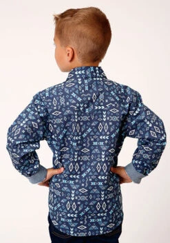 Boy's Roper Snap Front Shirt #03-030-0064-4043BU -Little Cowboys 76324e5333c7666d44ab7b70a9651bd6