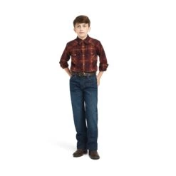 Boy's Ariat Hiller Retro Fit Snap Front Shirt #10042155 -Little Cowboys 7deebbc00b57b4689b38ccc9e16a5c4d