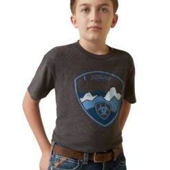 Boy's Ariat Logoscape T-Shirt #10044748 -Little Cowboys 83cc96c5610a6635e61a89056c8385c7