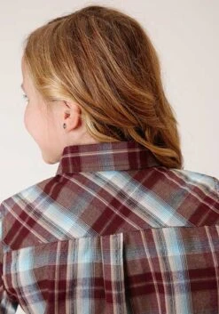 Girl's Roper Brown Plaid Snap Long Sleeve #03-080-0062-1007 -Little Cowboys 8799a9aa14cc97641bd460f37bfbfc2e
