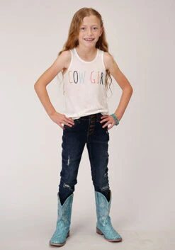 Girl's Roper Tank Top #03-009-0513-4039 -Little Cowboys 8e3ffd7e04cb43589e0fd20193f0eae4