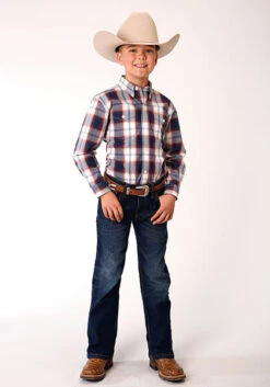 Boy's Roper Button Down Shirt #03-030-0378-4048 -Little Cowboys 900ef3698f67ab3b71a6c70f667334ef