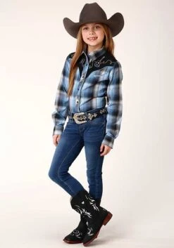 Girl's Roper Snap Front Shirt #01-080-0024-1000 -Little Cowboys 98c7aadf48cbd5695d8881bcd5ae2c14