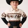 Boy's Roper Snap Front Shirt #03-030-0421-1014