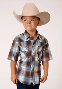Boy's Roper Snap Front Shirt #03-031-0062-4030BR