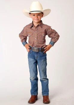 Boy's Roper Snap Front Shirt #03-030-0225-4014 -Little Cowboys 9e43963ac665efcf9d56a5ed4e40b1df