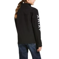 Kids' Ariat New Team Softshell Jacket #10028657 -Little Cowboys F19 YTH ENGL Gaglione 10028657 back