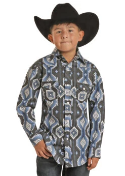 Boy's Rock & Roll Cowboy Snap Front Shirt #RRBSOSRZ1F