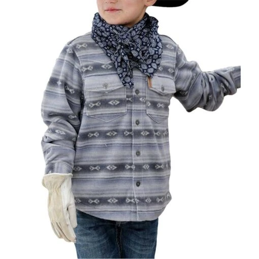 Boy's Cinch Button Down Jacket #MWJ5100001 5 Boy's Cinch Button Down Jacket #MWJ5100001 -Little Cowboys a703c16ca00da409dcac282bc6146027