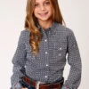 Girl's Roper Liberty Bell Snap Front Shirt #03-080-0225-4011