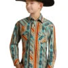 Boy's Rock & Roll Snap Front Shirt #RRBSOSR095