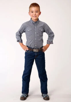 Boy's Roper Button Down Shirt #03-030-0325-4011 -Little Cowboys a95f7019e5b38850fbcfe6523654cfc4