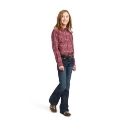 Girl's Ariat REAL Alma Snap Front Shirt #10042241 -Little Cowboys ab5ce84285825314aeaf9767e86b3142