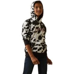 Girl's Ariat Cowhide Hoodie #10043813 -Little Cowboys b6a4c511a0e7c8e55d92a59d553eb657
