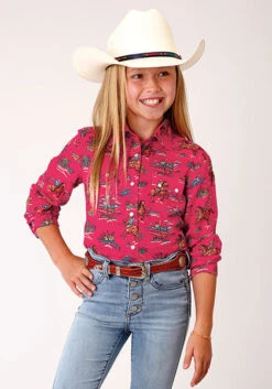 Girl's Roper Snap Front Shirt #03-080-0590-4033