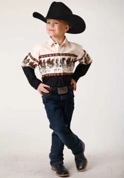 Boy's Roper Snap Front Shirt #03-030-0421-1014 -Little Cowboys b83425a3b29e97d11d5ae30b624d27fa