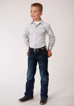 Boy's Roper Snap Front Shirt #01-030-0019-0442WH -Little Cowboys c075bc99dd3e1cf8900148d4e09b23ee